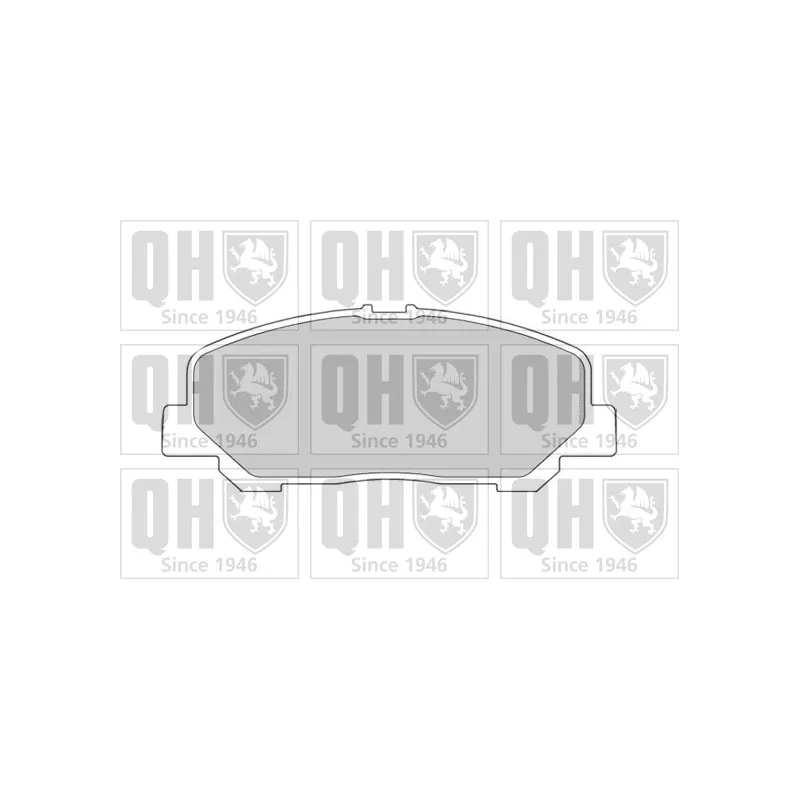 Jeu de 4 plaquettes de frein avant QUINTON HAZELL BP1620