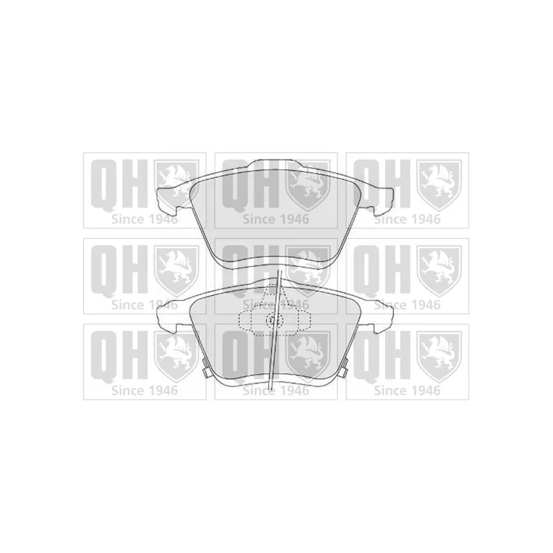 Jeu de 4 plaquettes de frein avant QUINTON HAZELL BP1625