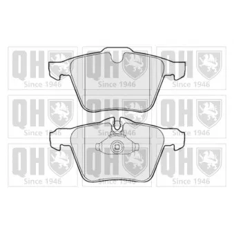 Jeu de 4 plaquettes de frein avant QUINTON HAZELL BP1630