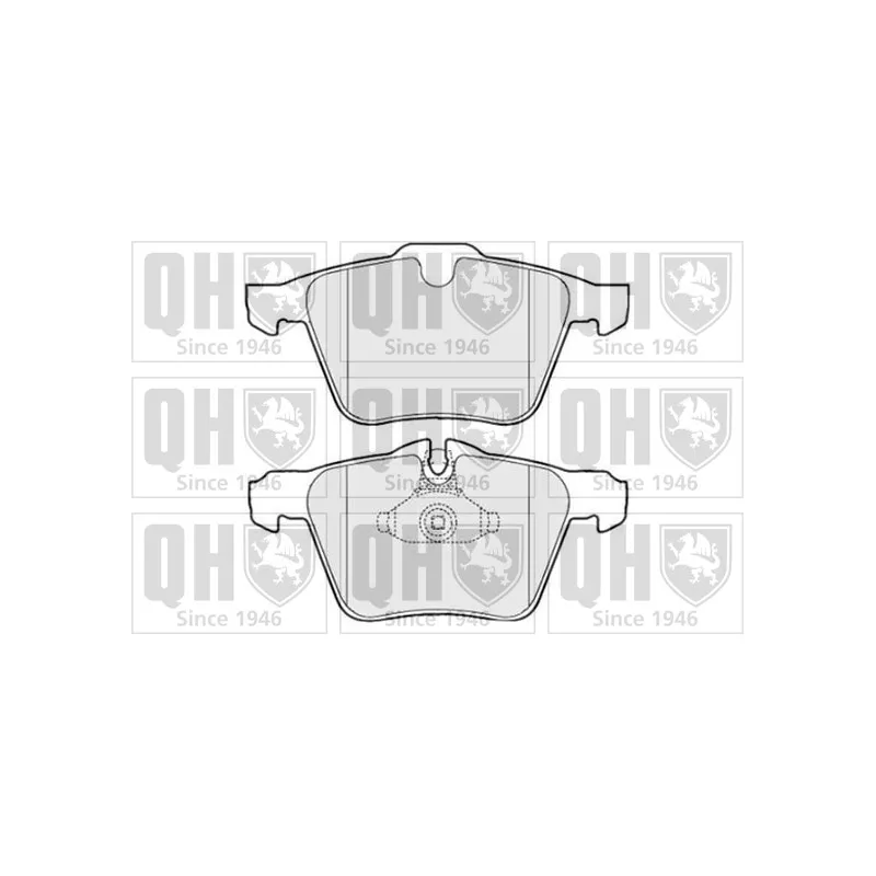 Jeu de 4 plaquettes de frein avant QUINTON HAZELL BP1630