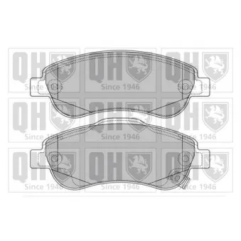 Jeu de 4 plaquettes de frein avant QUINTON HAZELL BP1632