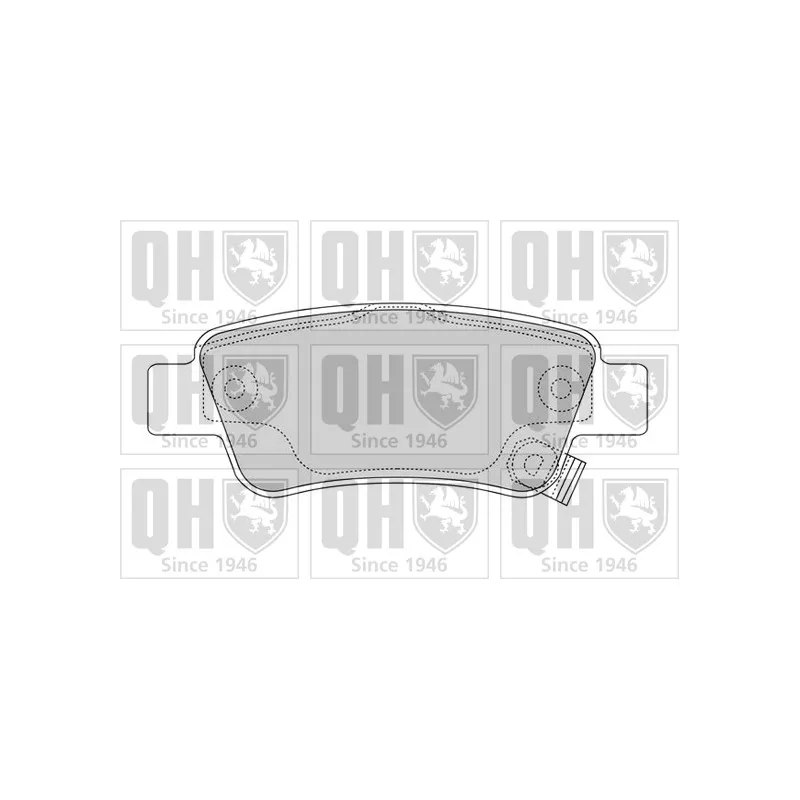 Jeu de 4 plaquettes de frein arrière QUINTON HAZELL BP1633