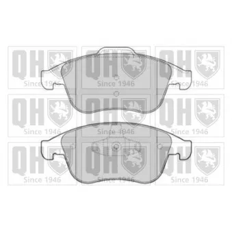 Jeu de 4 plaquettes de frein avant QUINTON HAZELL BP1644