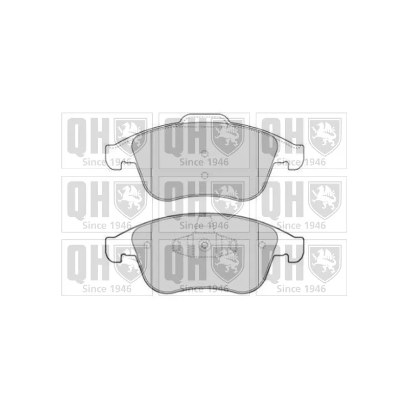 Jeu de 4 plaquettes de frein avant QUINTON HAZELL BP1644