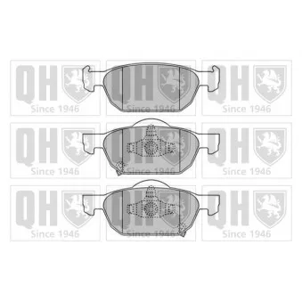 Jeu de 4 plaquettes de frein avant QUINTON HAZELL BP1658