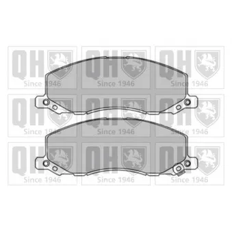 Jeu de 4 plaquettes de frein avant QUINTON HAZELL BP1668