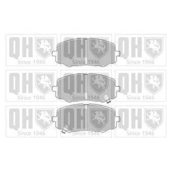 Jeu de 4 plaquettes de frein avant QUINTON HAZELL BP1670