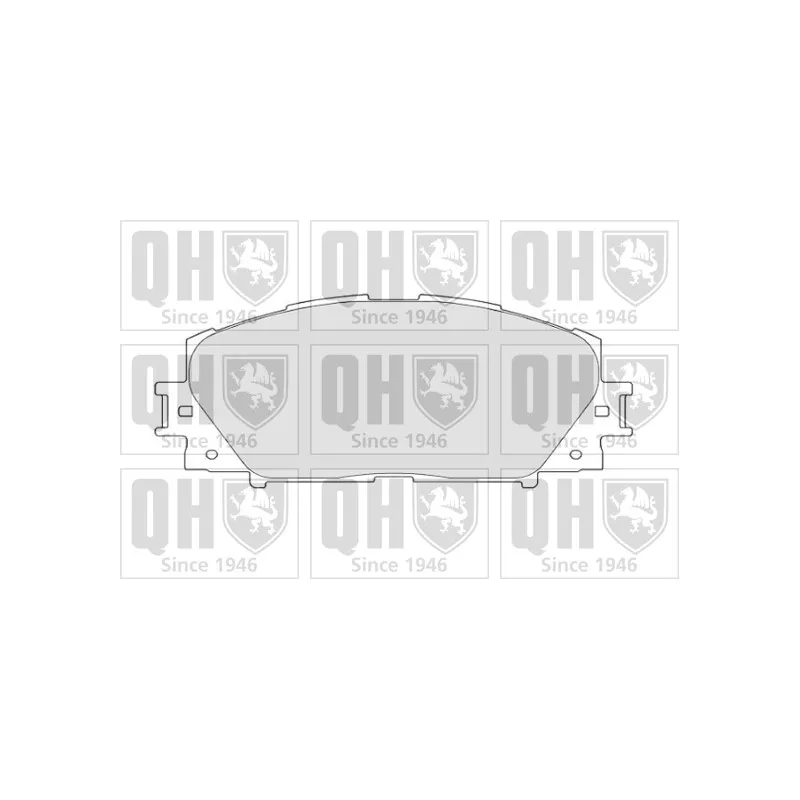 Jeu de 4 plaquettes de frein avant QUINTON HAZELL BP1682
