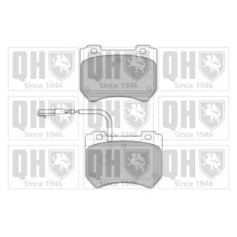 Jeu de 4 plaquettes de frein avant QUINTON HAZELL BP1685