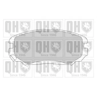 Jeu de 4 plaquettes de frein avant QUINTON HAZELL BP1686