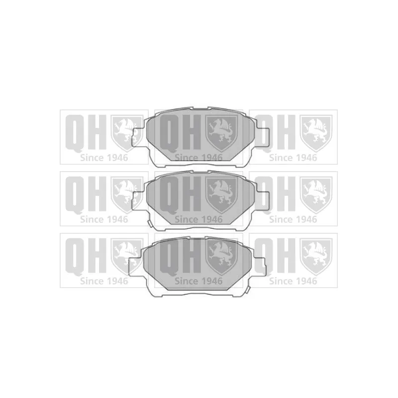Jeu de 4 plaquettes de frein avant QUINTON HAZELL BP1692