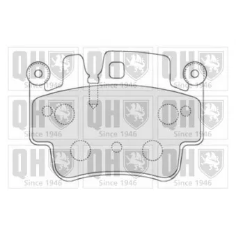 Jeu de 4 plaquettes de frein avant QUINTON HAZELL BP1694