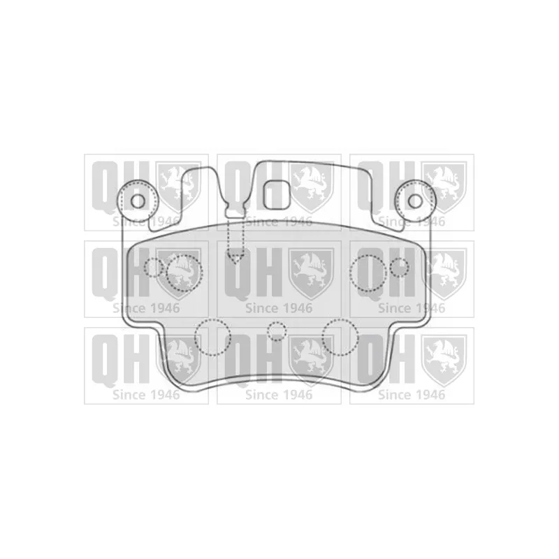 Jeu de 4 plaquettes de frein avant QUINTON HAZELL BP1694