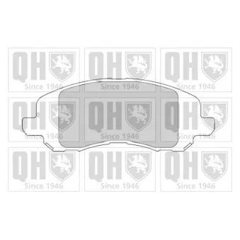 Jeu de 4 plaquettes de frein avant QUINTON HAZELL BP1695