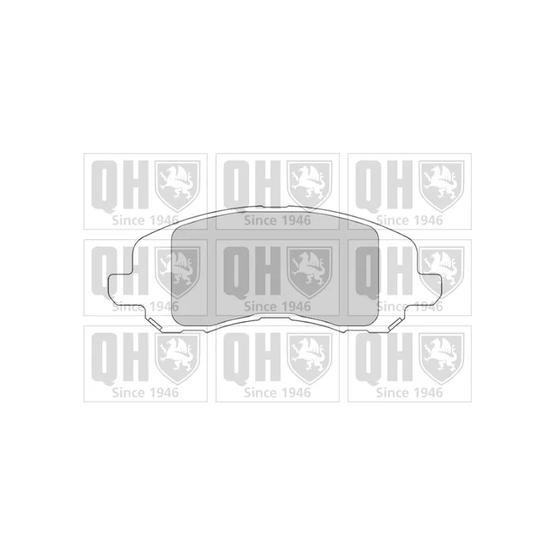 Jeu de 4 plaquettes de frein avant QUINTON HAZELL BP1695