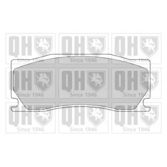 Jeu de 4 plaquettes de frein avant QUINTON HAZELL BP1699