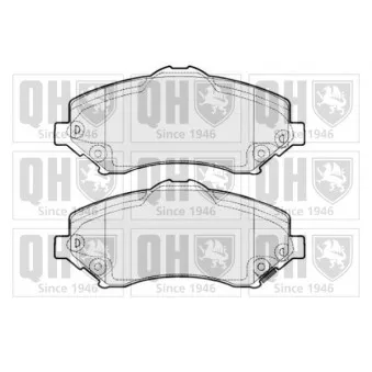 Jeu de 4 plaquettes de frein avant QUINTON HAZELL BP1705