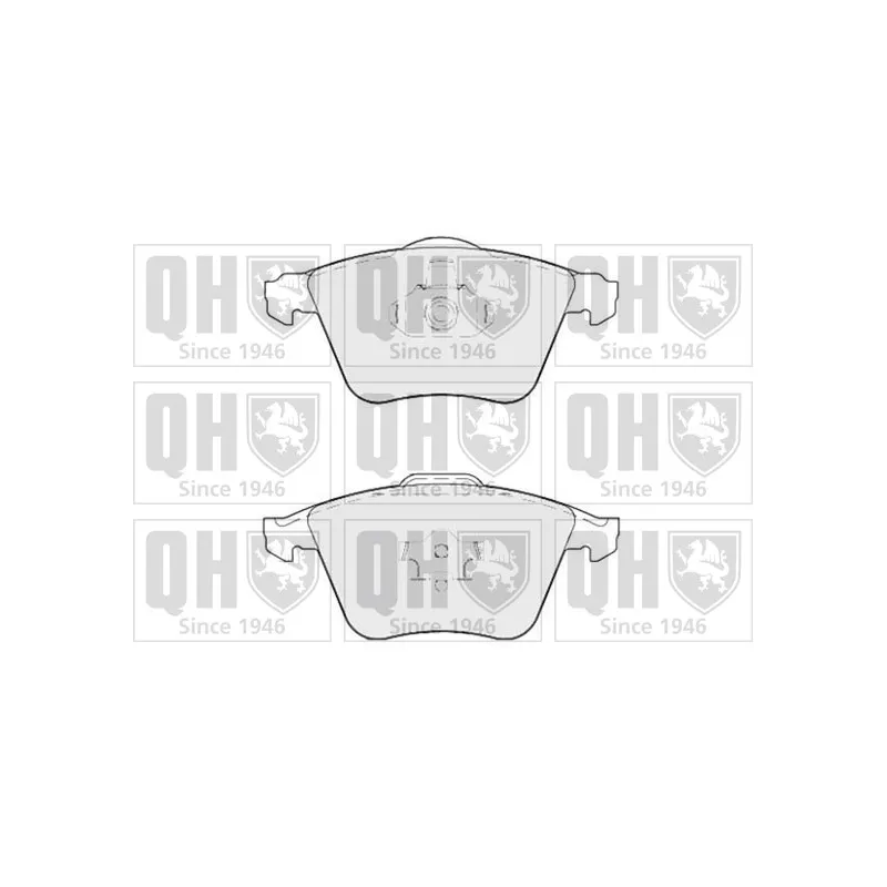 Jeu de 4 plaquettes de frein avant QUINTON HAZELL BP1730