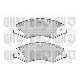 Jeu de 4 plaquettes de frein avant QUINTON HAZELL BP1735