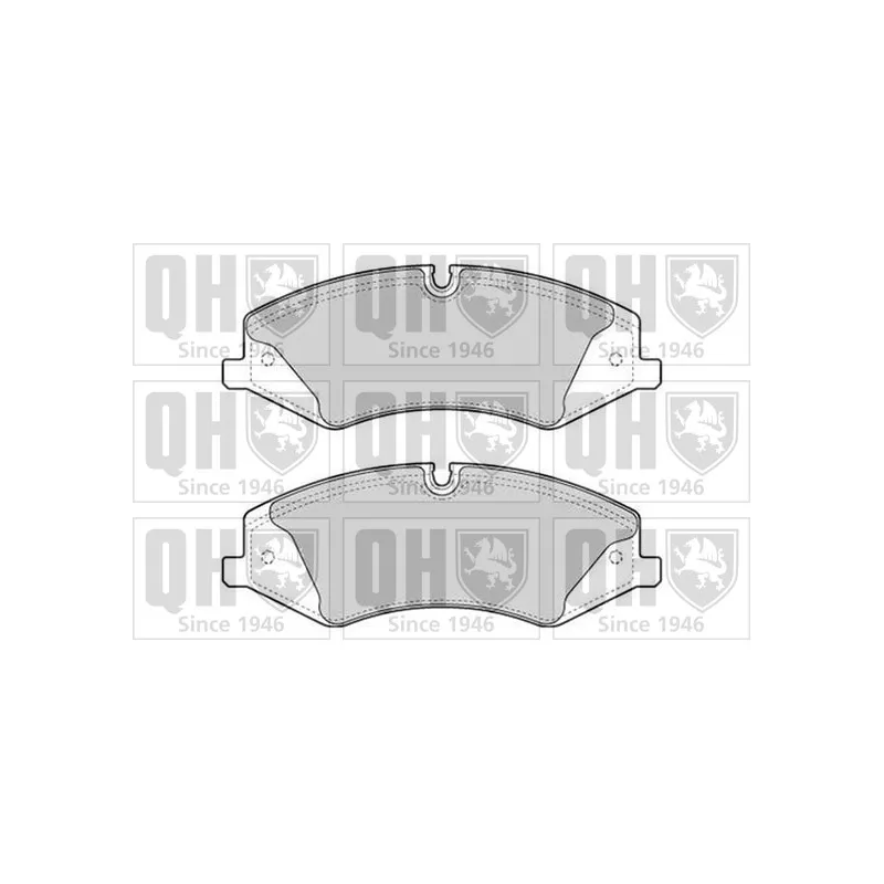Jeu de 4 plaquettes de frein avant QUINTON HAZELL BP1735