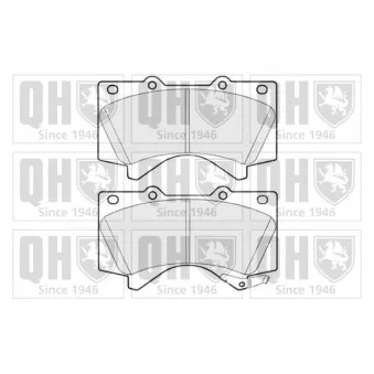 Jeu de 4 plaquettes de frein avant QUINTON HAZELL BP1737