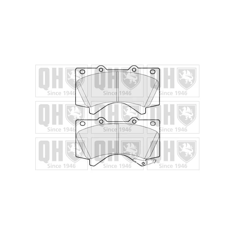 Jeu de 4 plaquettes de frein avant QUINTON HAZELL BP1737