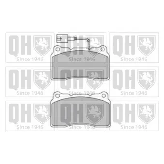 Jeu de 4 plaquettes de frein avant QUINTON HAZELL BP1741
