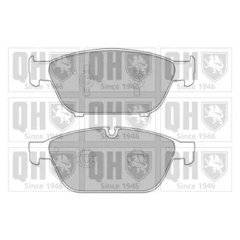 Jeu de 4 plaquettes de frein avant QUINTON HAZELL BP1747