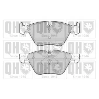 Jeu de 4 plaquettes de frein avant QUINTON HAZELL BP1753