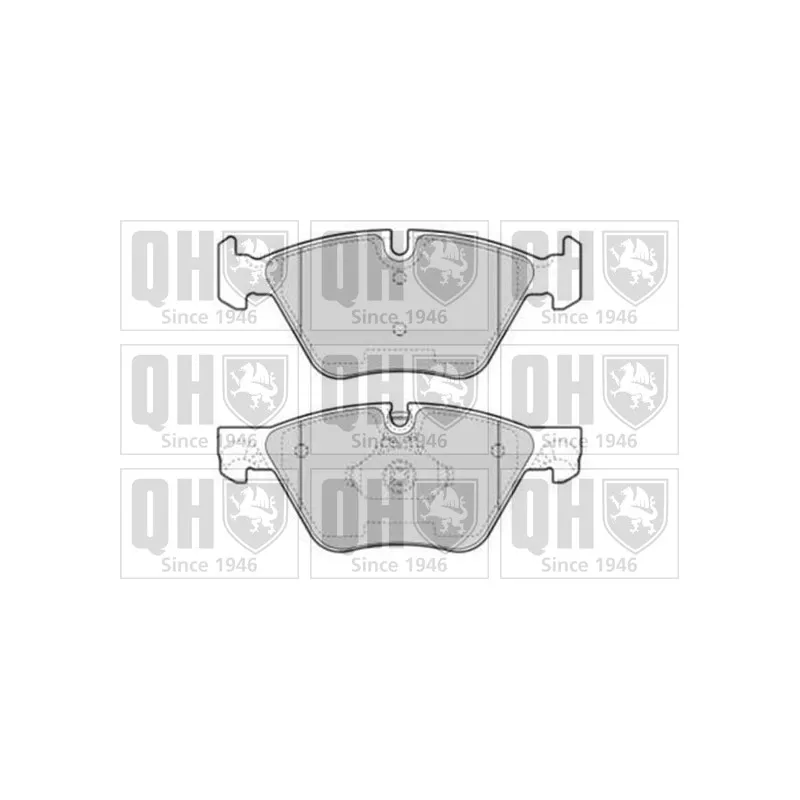 Jeu de 4 plaquettes de frein avant QUINTON HAZELL BP1753