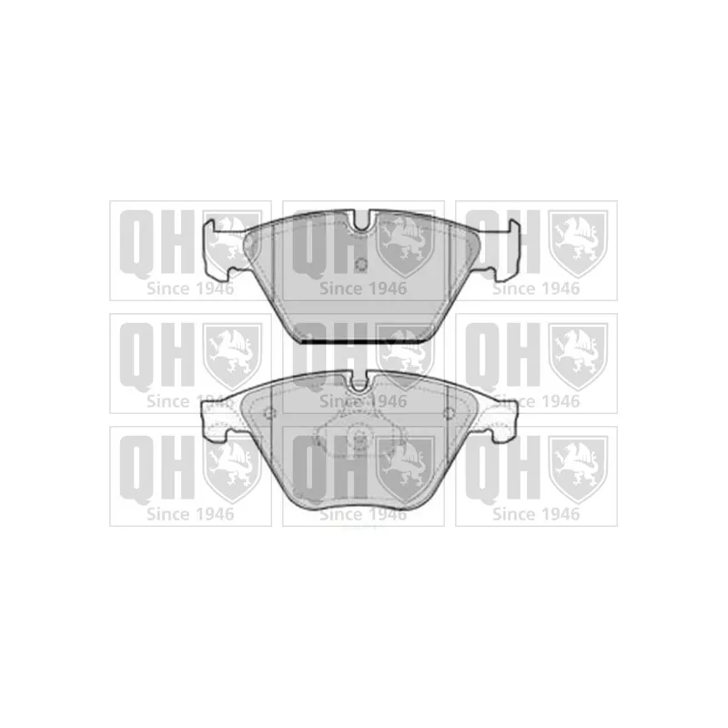 Jeu de 4 plaquettes de frein avant QUINTON HAZELL BP1755