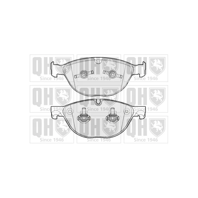 Jeu de 4 plaquettes de frein avant QUINTON HAZELL BP1780
