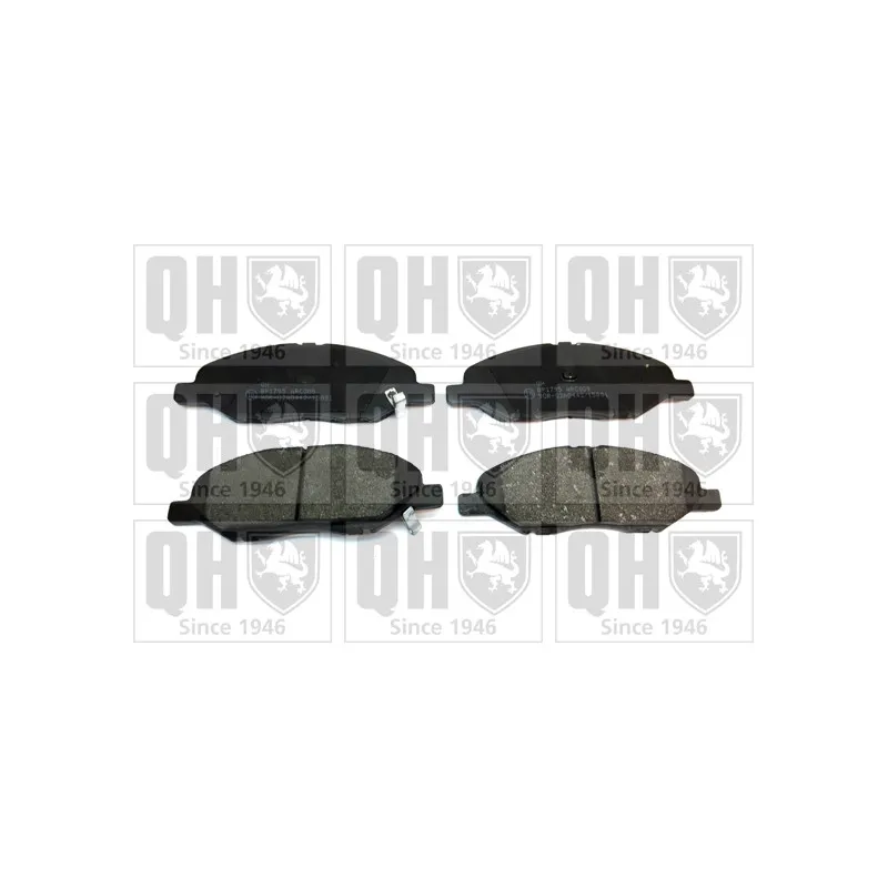 Jeu de 4 plaquettes de frein avant QUINTON HAZELL BP1795