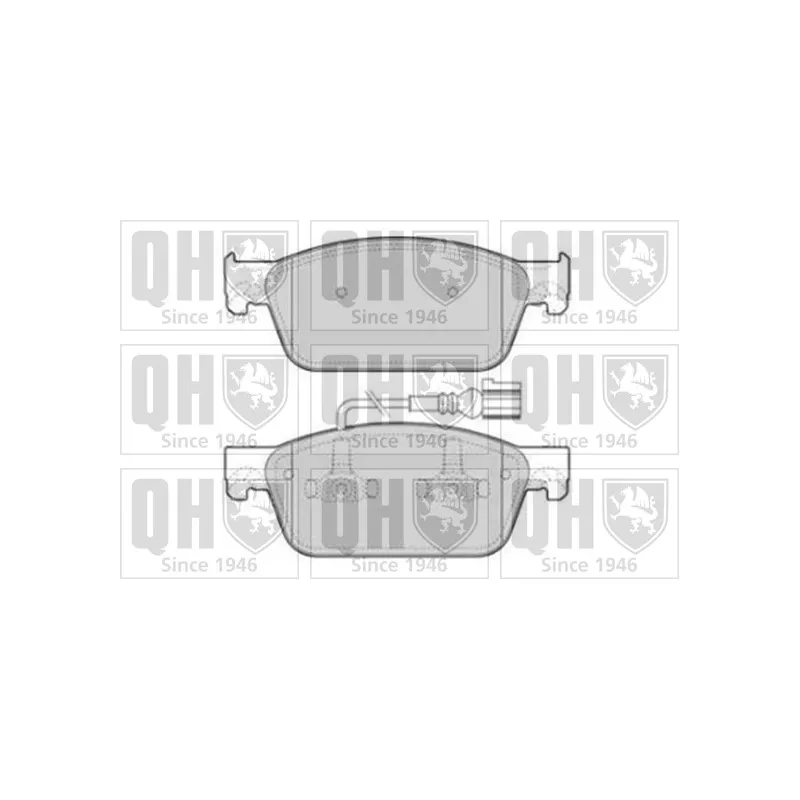 Jeu de 4 plaquettes de frein avant QUINTON HAZELL BP1807