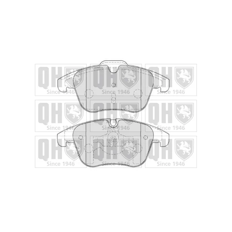 Jeu de 4 plaquettes de frein avant QUINTON HAZELL BP1809