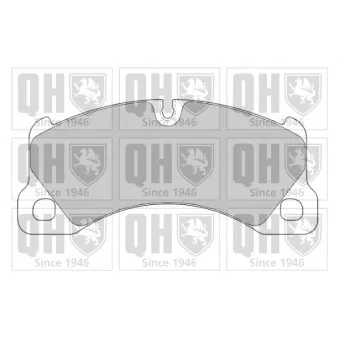 Jeu de 4 plaquettes de frein avant QUINTON HAZELL BP1814