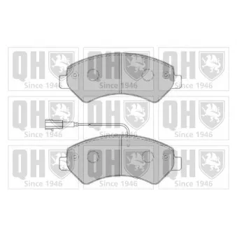 Jeu de 4 plaquettes de frein avant QUINTON HAZELL BP1829