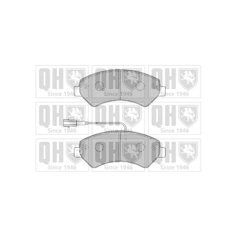 Jeu de 4 plaquettes de frein avant QUINTON HAZELL BP1829