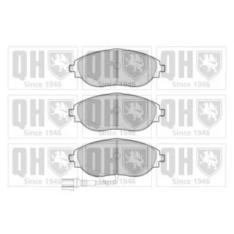 Jeu de 4 plaquettes de frein avant QUINTON HAZELL BP1842