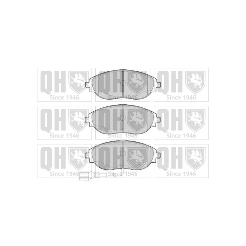 Jeu de 4 plaquettes de frein avant QUINTON HAZELL BP1842