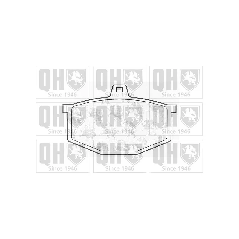 Jeu de 4 plaquettes de frein avant QUINTON HAZELL BP199