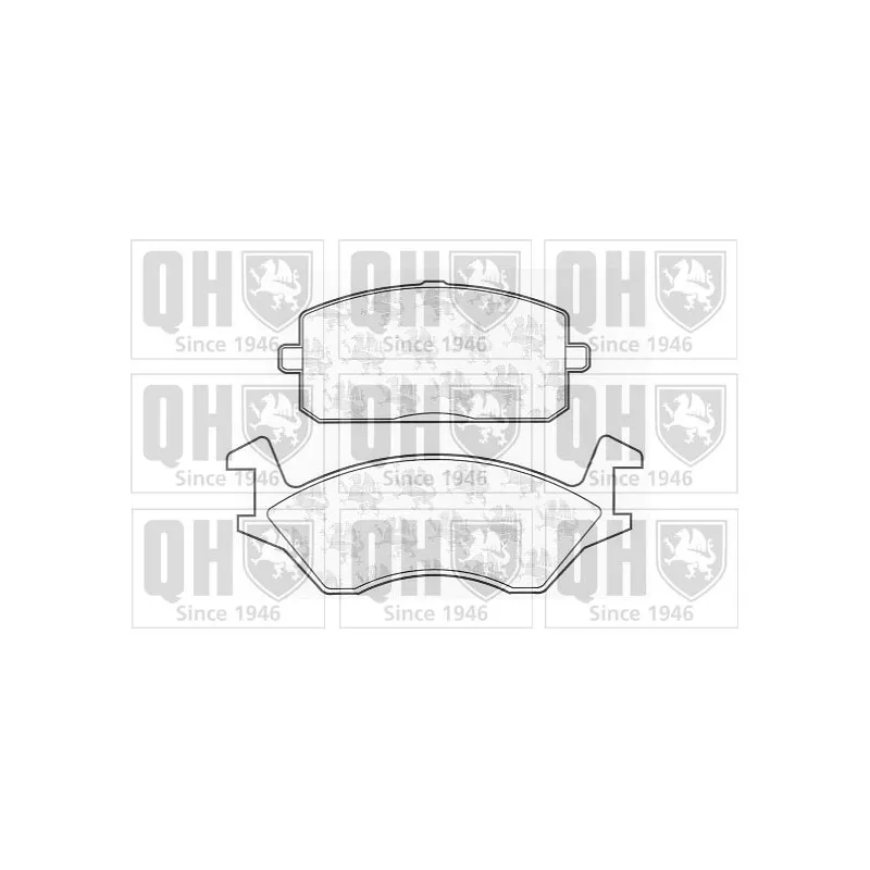 Jeu de 4 plaquettes de frein avant QUINTON HAZELL BP214