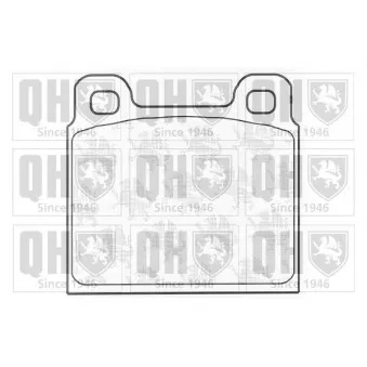 Jeu de 4 plaquettes de frein avant QUINTON HAZELL BP215
