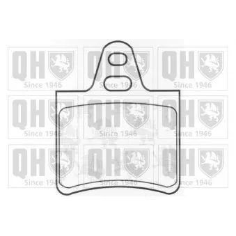 Jeu de 4 plaquettes de frein arrière QUINTON HAZELL BP265