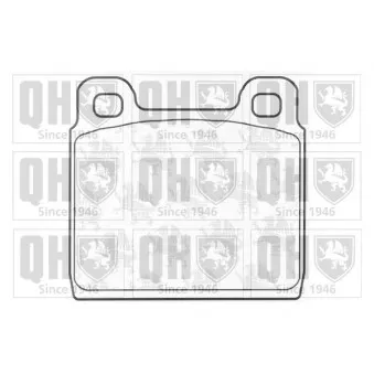 Jeu de 4 plaquettes de frein avant QUINTON HAZELL BP291