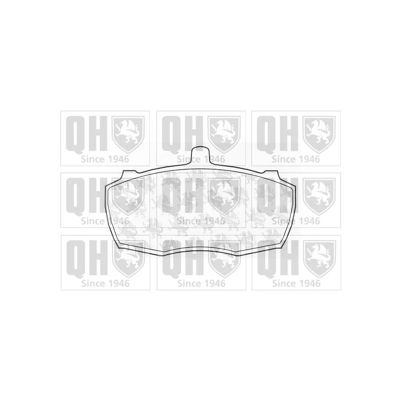 Jeu de 4 plaquettes de frein avant QUINTON HAZELL BP294
