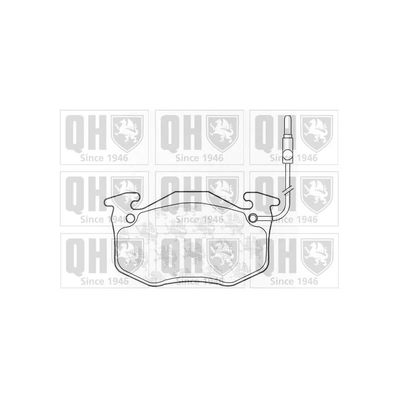 Jeu de 4 plaquettes de frein avant QUINTON HAZELL BP310