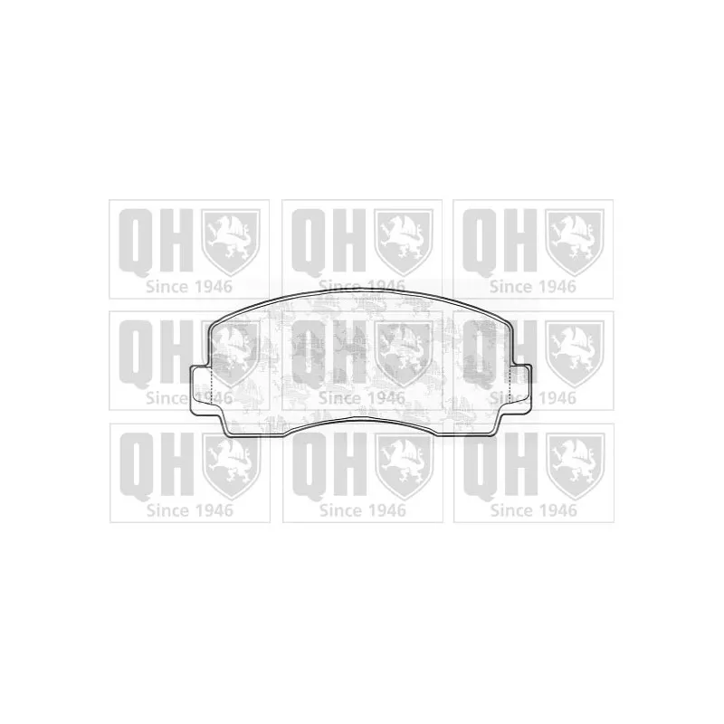 Jeu de 4 plaquettes de frein avant QUINTON HAZELL BP314