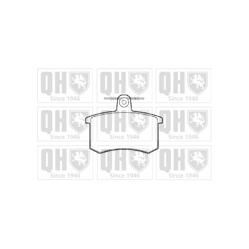 Jeu de 4 plaquettes de frein arrière QUINTON HAZELL BP318