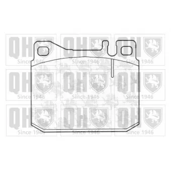 Jeu de 4 plaquettes de frein avant QUINTON HAZELL